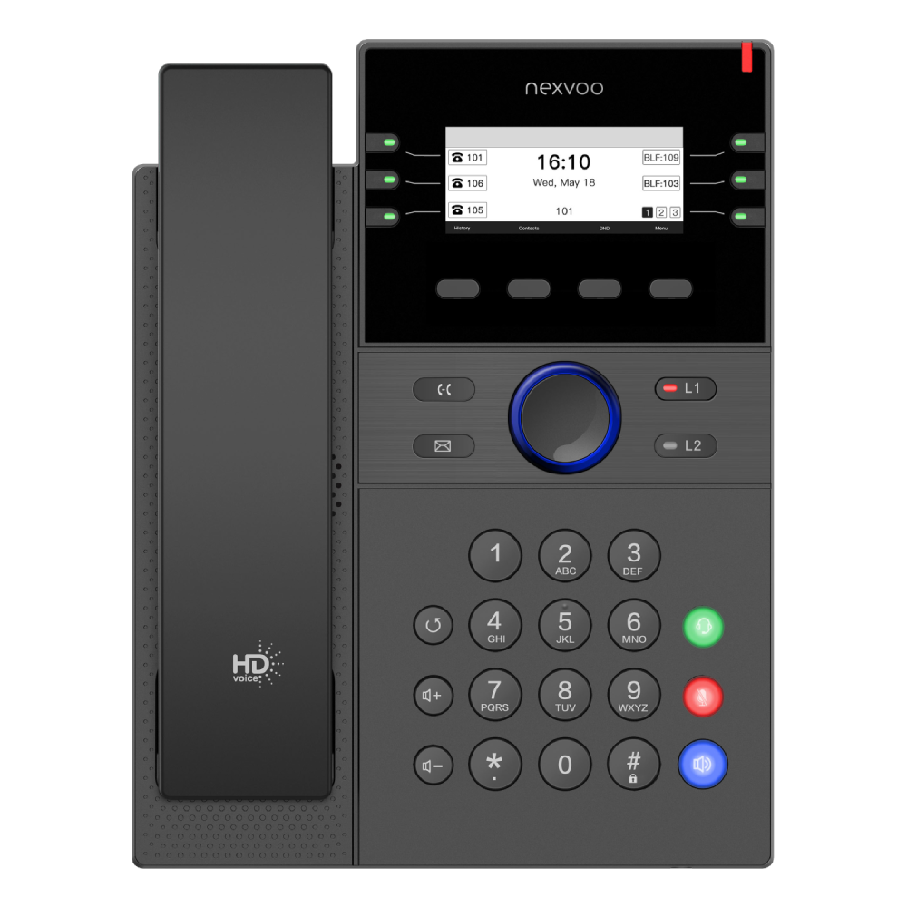 Telefono IP entry level a 7 linee con conferenza a 6 vie |N303-Nexvoo